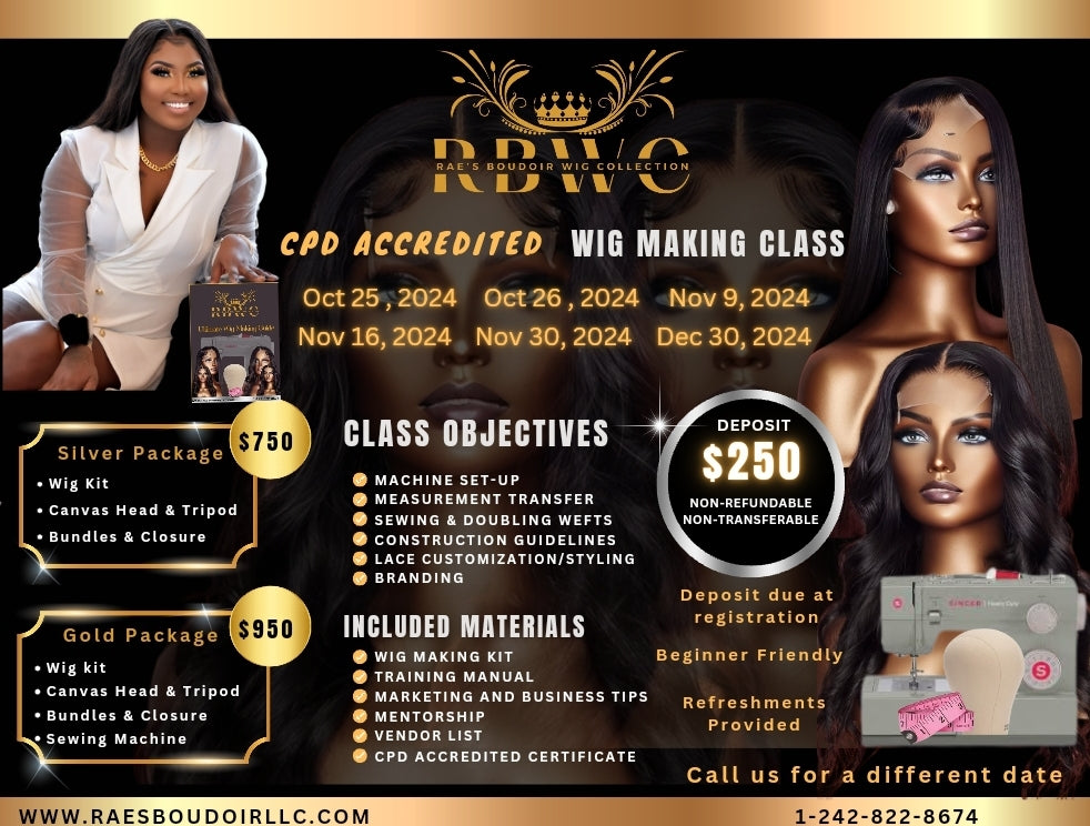 Wig-Making Class Registration Deposit